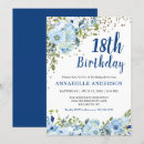 Search for floral 18th birthday invitations Eighteen