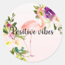 Search for pink watercolor flamingo stickers Floral
