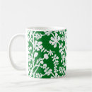 Search for green and white patterns mugs Floral pattern