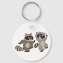 Search for cute raccoon key rings Kawaii