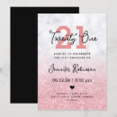 Search for rose gold 21st invitations Marble
