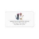 Search for with cats return address labels For her
