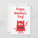 Search for monsters valentines day cards Hearts