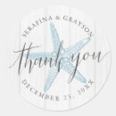 Search for thank you beach wedding stickers Starfish