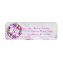 Search for pink purple floral return address labels Greenery