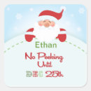 Search for no peeking santa claus stickers Xmas