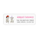 Search for dalmatian dog return address labels Cute