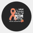 Search for kidney cancer support stickers Orange