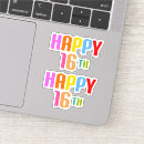 Search for birthday card stickers Bright