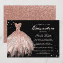 Search for black rose gold quinceanera invitations Pink