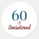 Search for sensational stickers 60th birthday