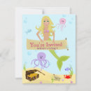 Search for underwater birthday invitations Girl birthday party