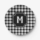 Search for buffalo plaid paper plates Monogrammed