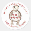 Search for animal valentine stickers Red