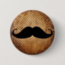 Search for black moustache badges Vintage