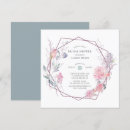 Search for geometric frame bridal shower invitations Floral