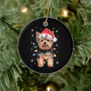 Search for yorkie christmas tree decorations Green