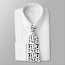 Search for number pattern ties Black and white