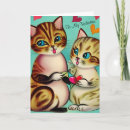 Search for retro cat valentines day cards Cats