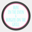 Search for bbq baby stickers Bun in the oven