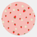 Search for flower pattern stickers Strawberries