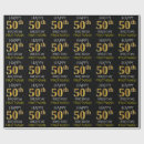 Search for 50th birthday wrapping paper Simple