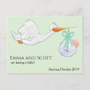 Search for arrival postcards Stork