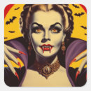 Search for vintage vampire stickers Halloween