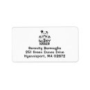 Search for bull dog return address labels Cute
