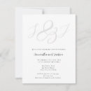 Search for monogram rehearsal dinner invitations Simple