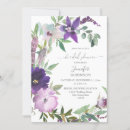Search for violet bridal shower invitations Floral