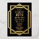 Search for 1920s 40th birthday invitations Roaring 20's