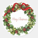 Search for pine wreath stickers Red