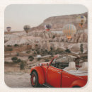 Search for red car coasters Vintage