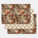 Search for classic santa wrapping paper Vintage christmas