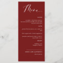Search for burgundy dinner party wedding menus Elegant