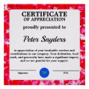 Search for certification posters Appreciation