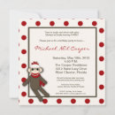 Search for sock monkey birthday invitations Adorable