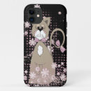 Search for pretty cat iphone cases Black