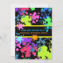 Search for paint drips invitations For kids