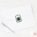 Search for winter square wedding stickers Woodland
