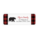 Search for black bears return address labels Red