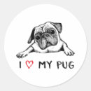 Search for i love my pug stickers Pet
