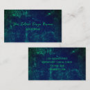 Search for dark green business cards Interior designer