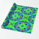 Search for psychedelic wrapping paper Green