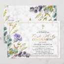 Search for vintage first communion invitations Gold cross