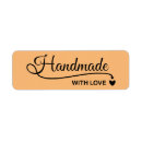 Search for handmade with love return address labels Heart
