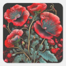 Search for red poppy stickers Black