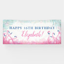 Search for pink flamingo banners Watercolor