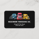 Search for semi truck business cards Trucking company